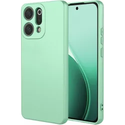 Coque arrière en silicone Phonesta Soft Silk pour Oppo Reno14 - Vert matcha