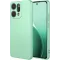 Coque arrière en silicone Phonesta Soft Silk pour Oppo Reno14 - Vert matcha