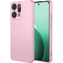 Coque arrière en silicone Phonesta Soft Silk pour Oppo Reno14 - Rose