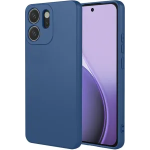 Coque arrière en silicone Phonesta Soft Silk pour Oppo Reno14 F/FS - Bleu foncé
