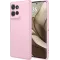 Coque arrière en silicone Phonesta Soft Silk pour Motorola Edge 50 - Rose