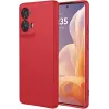 Coque arrière en silicone Phonesta Soft Silk pour Motorola Edge 50 Fusion - Rouge