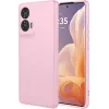Coque arrière en silicone Phonesta Soft Silk pour Motorola Edge 50 Fusion - Rose 0