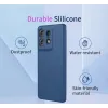Coque arrière en silicone Phonesta Soft Silk pour Motorola Edge 50 Pro - Vert matcha 5