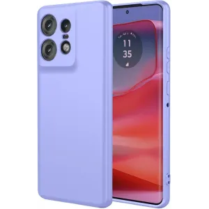 Coque arrière en silicone Phonesta Soft Silk pour Motorola Edge 50 Pro - Violet