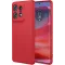 Coque arrière en silicone Phonesta Soft Silk pour Motorola Edge 50 Pro - Rouge