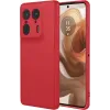 Coque arrière en silicone Phonesta Soft Silk pour Motorola Edge 50 Ultra - Rouge 0