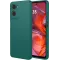 Coque arrière en silicone Phonesta Soft Silk pour Motorola Moto G05 / Moto E15 - Vert foncé