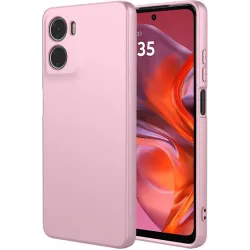 Coque arrière en silicone Phonesta Soft Silk pour Motorola Moto G05 / Moto E15 - Rose