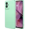 Coque arrière en silicone Phonesta Soft Silk pour Motorola Moto G55 - Vert matcha