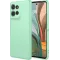 Coque arrière en silicone Phonesta Soft Silk pour Motorola Moto G75 - Vert matcha