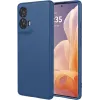 Coque arrière en silicone Phonesta Soft Silk pour Motorola Moto G85 - Bleu foncé 0