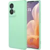 Coque arrière en silicone Phonesta Soft Silk pour Motorola Moto G85 - Vert matcha 0