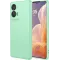 Coque arrière en silicone Phonesta Soft Silk pour Motorola Moto G85 - Vert matcha