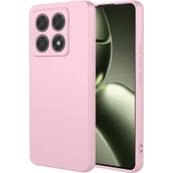 Coque arrière en silicone Phonesta Soft Silk pour Xiaomi 14T - Rose