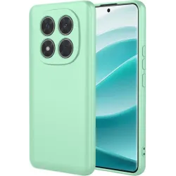 Coque arrière en silicone Phonesta Soft Silk pour Xiaomi Redmi Note 14 Pro 5G / Xiaomi Poco X7 - Vert matcha