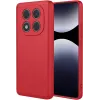 Coque arrière en silicone Phonesta Soft Silk pour Xiaomi Redmi Note 14 Pro 4G - Rouge