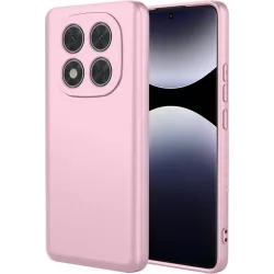 Coque arrière en silicone Phonesta Soft Silk pour Xiaomi Redmi Note 14 Pro 4G - Rose