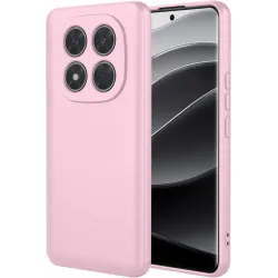 Coque arrière en silicone Phonesta Soft Silk pour Xiaomi Redmi Note 14 Pro Plus - Rose