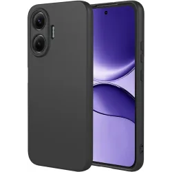 Coque arrière en silicone Phonesta Soft Silk pour Xiaomi Poco F7 - Noir