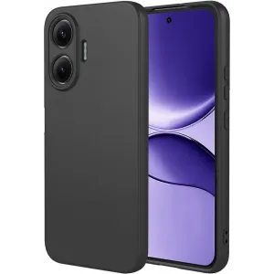 Coque arrière en silicone Phonesta Soft Silk pour Xiaomi Poco F7 - Noir