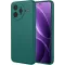 Coque arrière en silicone Phonesta Soft Silk pour Xiaomi Poco F7 Ultra - Vert foncé