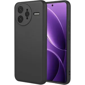 Coque arrière en silicone Phonesta Soft Silk pour Xiaomi Poco F7 Ultra - Noir