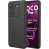 Coque arrière en silicone Phonesta Soft Silk pour Xiaomi Poco M7 Pro - Noir