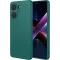 Coque arrière en silicone Phonesta Soft Silk pour Xiaomi Poco X7 Pro - Vert foncé