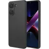 Coque arrière en silicone Phonesta Soft Silk pour Xiaomi Poco X7 Pro - Noir