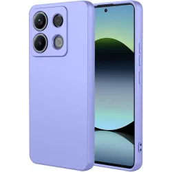 Coque arrière en silicone Phonesta Soft Silk pour Xiaomi Redmi Note 14S/13 Pro / Xiaomi Poco M6 Pro - Violet
