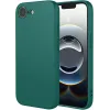 Coque arrière en silicone Phonesta Soft Silk pour Apple iPhone 17e/16e - Vert foncé