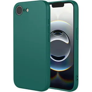 Coque arrière en silicone Phonesta Soft Silk pour Apple iPhone 17e/16e - Vert foncé