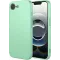 Coque arrière en silicone Phonesta Soft Silk pour Apple iPhone 17e/16e - Vert matcha