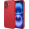 Coque arrière en silicone Phonesta Soft Silk pour Apple iPhone 17 - Rouge