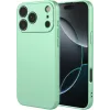Coque arrière en silicone Phonesta Soft Silk pour Apple iPhone 17 Pro - Vert matcha