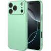 Coque arrière en silicone Phonesta Soft Silk pour Apple iPhone 17 Pro Max - Vert matcha