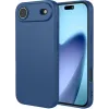 Coque arrière en silicone Phonesta Soft Silk pour Apple iPhone Air - Bleu foncé