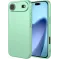 Coque arrière en silicone Phonesta Soft Silk pour Apple iPhone Air - Vert matcha