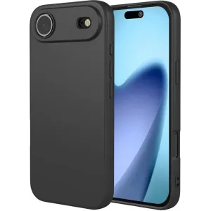 Coque arrière en silicone Phonesta Soft Silk pour Apple iPhone Air - Noir