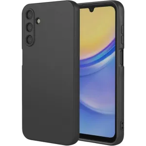 Coque arrière en silicone Phonesta Soft Silk pour Samsung Galaxy A36 - Noir