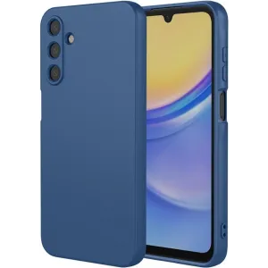 Coque arrière en silicone Phonesta Soft Silk pour Samsung Galaxy A56 - Bleu foncé