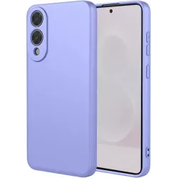 Coque arrière en silicone Phonesta Soft Silk pour Samsung Galaxy S25 Edge - Violet