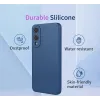 Coque arrière en silicone Phonesta Soft Silk pour Samsung Galaxy S25 Edge - Violet 2