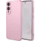 Coque arrière en silicone Phonesta Soft Silk pour Samsung Galaxy S25 Edge - Rose
