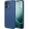 Coque arrière en silicone Phonesta Soft Silk pour Oppo A6 Pro - Bleu foncé