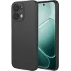 Coque arrière en silicone Phonesta Soft Silk pour Oppo A6 Pro - Noir