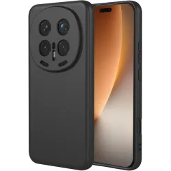 Coque arrière en silicone Phonesta Soft Silk pour HONOR Magic8 Pro - Noir