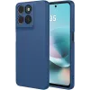 Coque arrière en silicone Phonesta Soft Silk pour Motorola Moto G57 Power - Bleu foncé