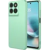 Coque arrière en silicone Phonesta Soft Silk pour Motorola Moto G57 Power - Vert matcha
